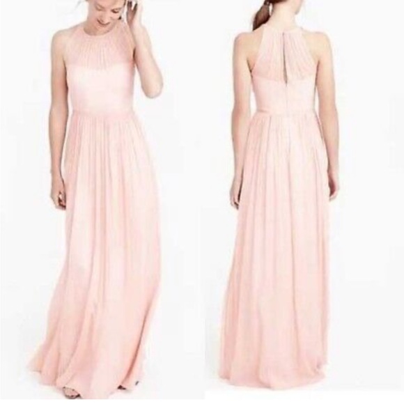 J. Crew Silk Chiffon A-Line Megan Dress Maxi - Picture 1 of 2
